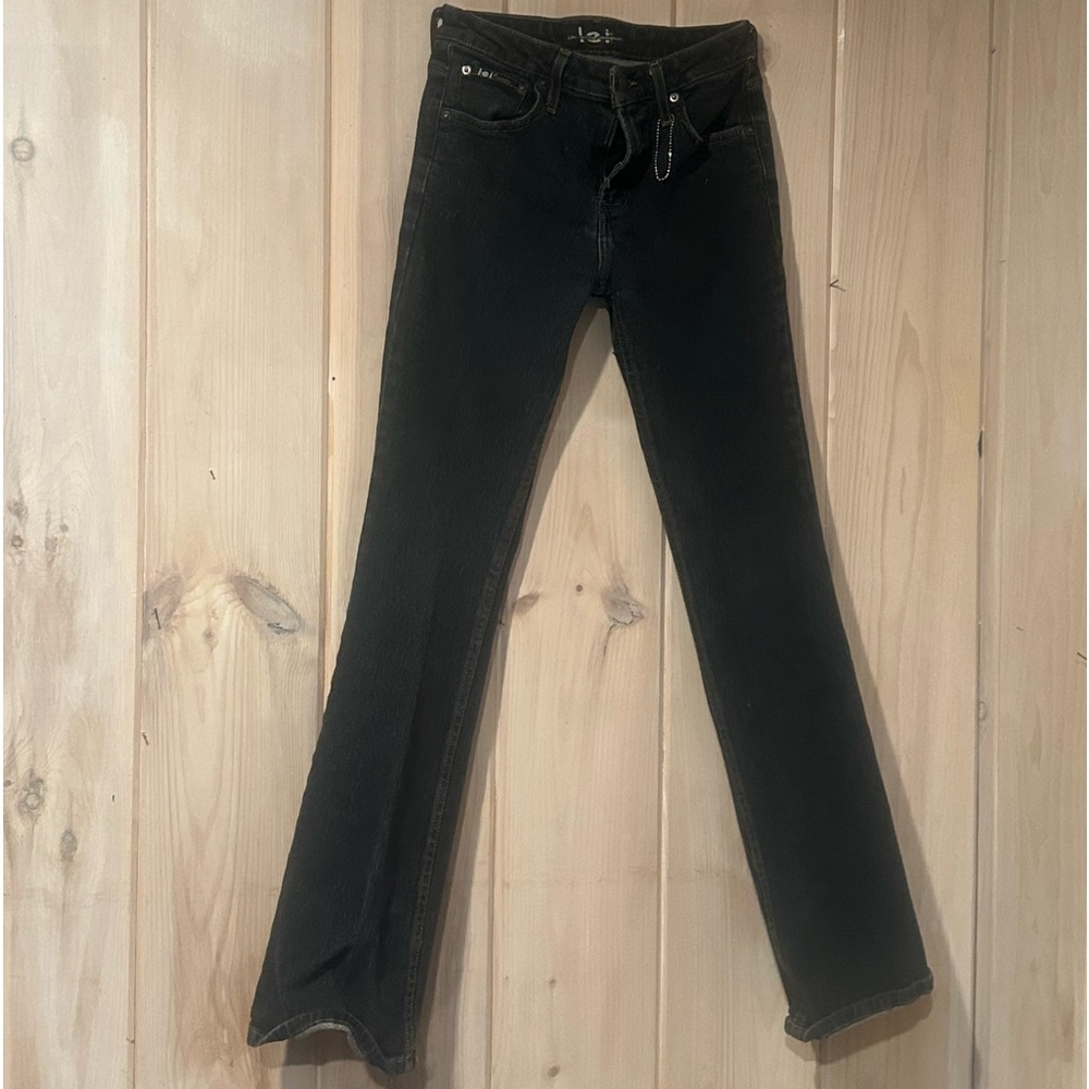 Vintage Black l.e.i. Flare Jeans juniors 3 wide leg flare